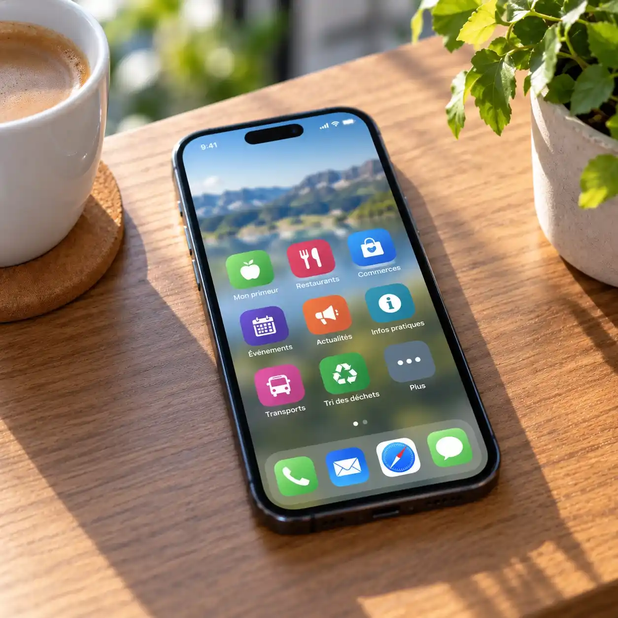 Application mobile donnant accès à des informations, événements et services depuis un smartphone